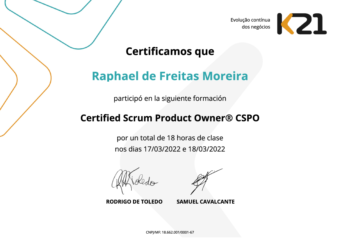 Certificado K21